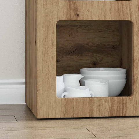 vidaXL Sideboard Artisan Oak 59 x 35 x 80.5 cm Engineered Wood