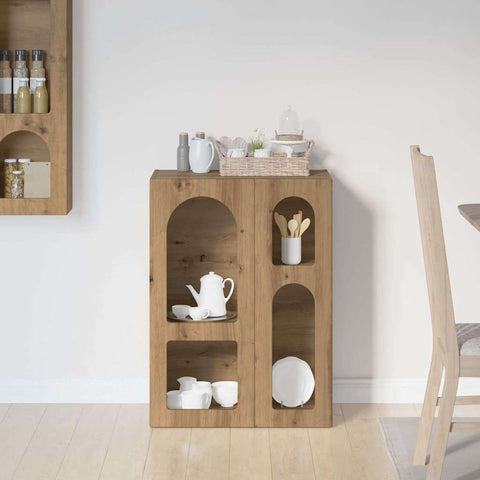 vidaXL Sideboard Artisan Oak 59 x 35 x 80.5 cm Engineered Wood