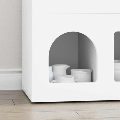 vidaXL Sideboard White 80.5 x 35 x 59 cm Engineered Wood