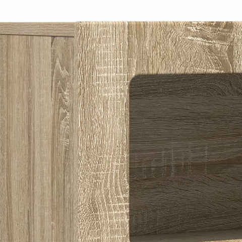 vidaXL Sideboard Sonoma Oak 80.5 x 35 x 59 cm Engineered Wood