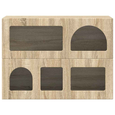vidaXL Sideboard Sonoma Oak 80.5 x 35 x 59 cm Engineered Wood