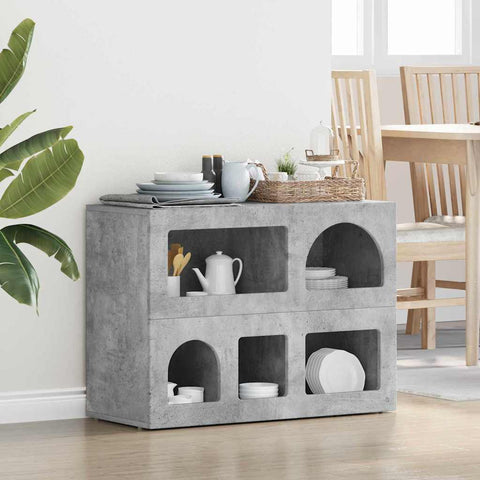 vidaXL Sideboard Concrete Grey 80.5 x 35 x 59 cm Engineered Wood