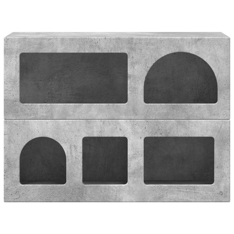 vidaXL Sideboard Concrete Grey 80.5 x 35 x 59 cm Engineered Wood