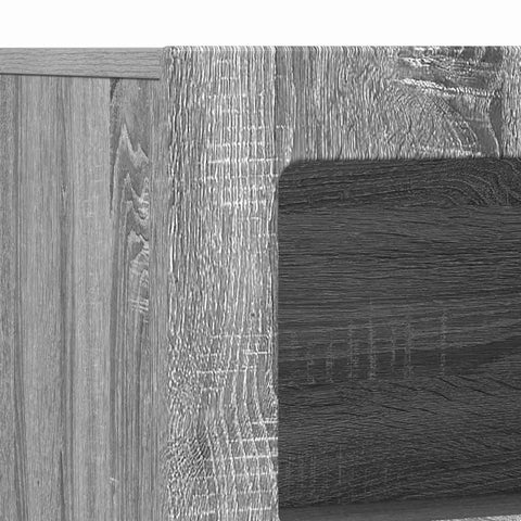 vidaXL Sideboard Grey Sonoma 80.5 x 35 x 59 cm Engineered Wood