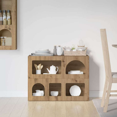 vidaXL Sideboard Artisan Oak 80.5 x 35 x 59 cm Engineered Wood