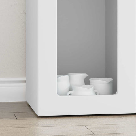 vidaXL Sideboard White 59 x 35 x 100.5 cm Engineered Wood