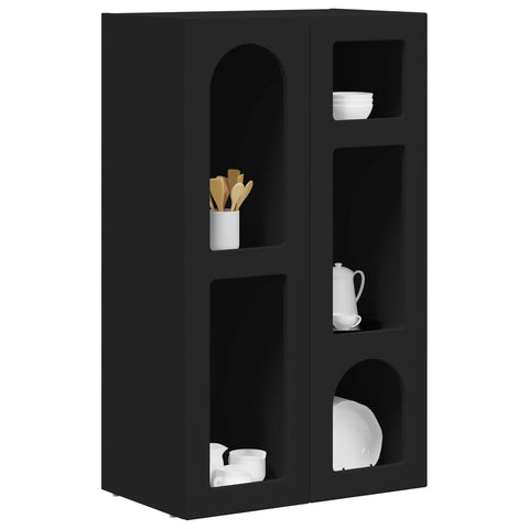 vidaXL Sideboard Black 59 x 35 x 100.5 cm Engineered Wood