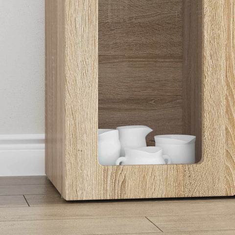 vidaXL Sideboard Sonoma Oak 59 x 35 x 100.5 cm Engineered Wood