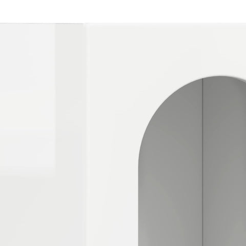 vidaXL Sideboard High Gloss White 59 x 35 x 100.5 cm Engineered Wood