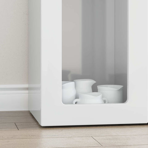 vidaXL Sideboard High Gloss White 59 x 35 x 100.5 cm Engineered Wood