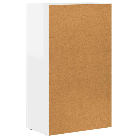 vidaXL Sideboard High Gloss White 59 x 35 x 100.5 cm Engineered Wood