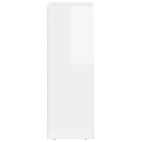 vidaXL Sideboard High Gloss White 59 x 35 x 100.5 cm Engineered Wood