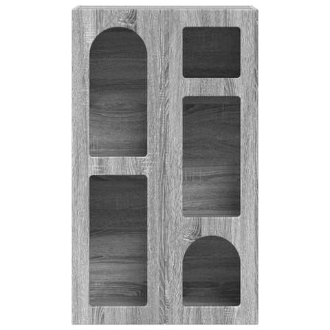 vidaXL Sideboard Grey Sonoma 59 x 35 x 100.5 cm Engineered Wood