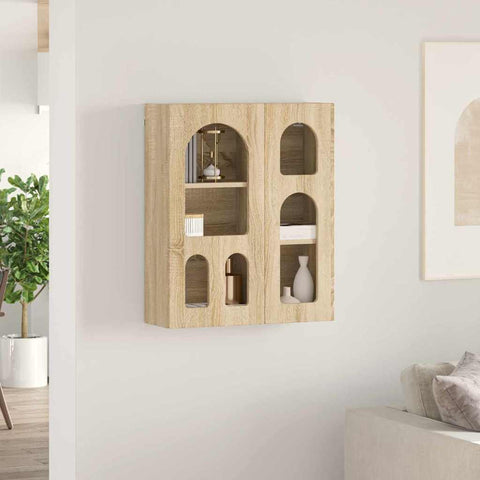 vidaXL Hanging Cabinet Sonoma Oak 59 x 20 x 71.5 cm Engineered Wood