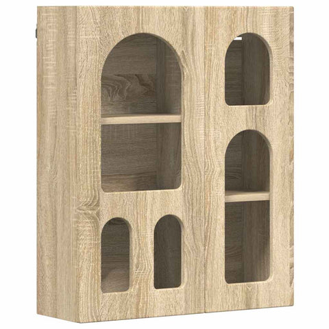 vidaXL Hanging Cabinet Sonoma Oak 59 x 20 x 71.5 cm Engineered Wood