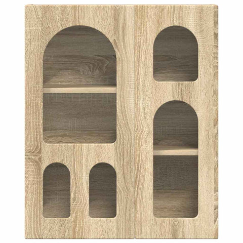 vidaXL Hanging Cabinet Sonoma Oak 59 x 20 x 71.5 cm Engineered Wood