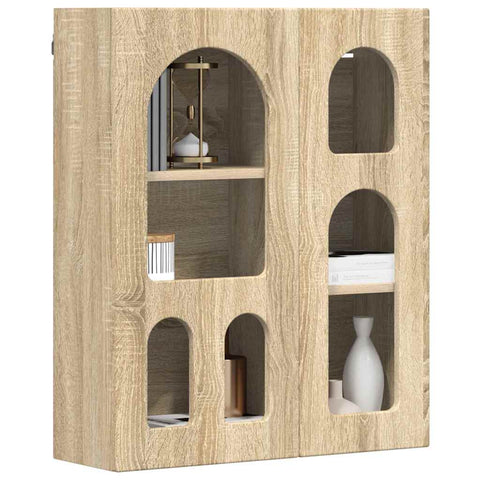 vidaXL Hanging Cabinet Sonoma Oak 59 x 20 x 71.5 cm Engineered Wood