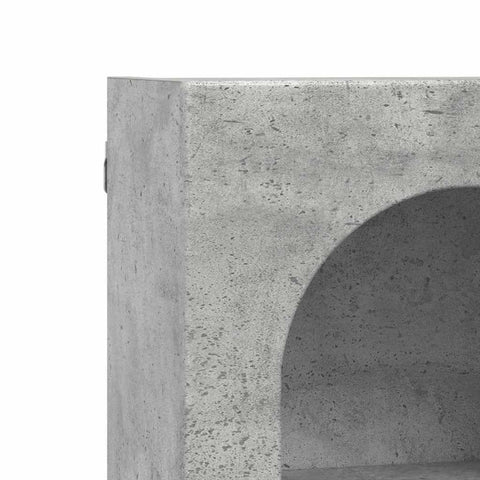 vidaXL Hanging Cabinet Concrete Grey 59 x 20 x 71.5 cm Engineered Wood