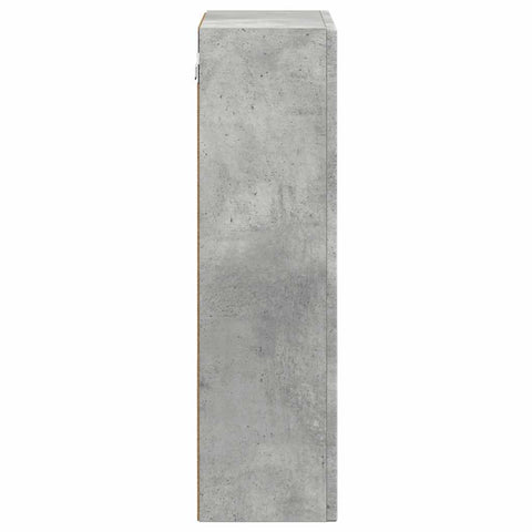 vidaXL Hanging Cabinet Concrete Grey 59 x 20 x 71.5 cm Engineered Wood