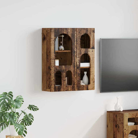 vidaXL Hanging Cabinet Old Wood 59 x 20 x 71.5 cm Engineered Wood
