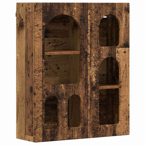 vidaXL Hanging Cabinet Old Wood 59 x 20 x 71.5 cm Engineered Wood