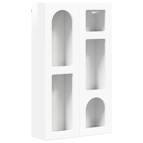 vidaXL Hanging Cabinet with Shelf High Gloss White 59 x 20 x 100 cm