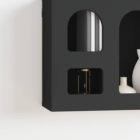 vidaXL Hanging Cabinet Black 60 x 20 x 40 cm Engineered Wood