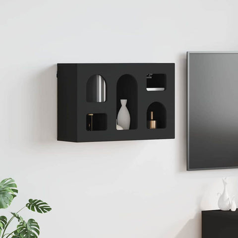 vidaXL Hanging Cabinet Black 60 x 20 x 40 cm Engineered Wood