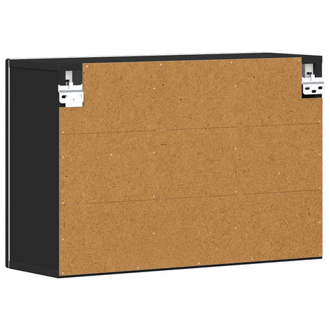 vidaXL Hanging Cabinet Black 60 x 20 x 40 cm Engineered Wood