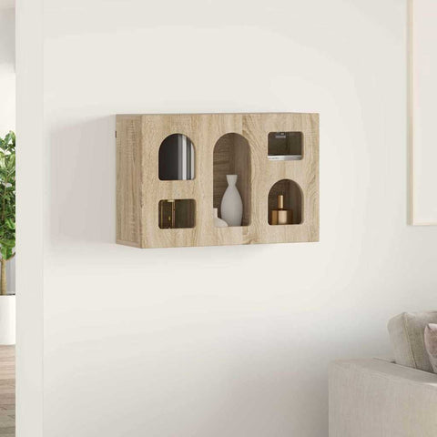 vidaXL Hanging Cabinet Sonoma Oak 60 x 20 x 40 cm Engineered Wood