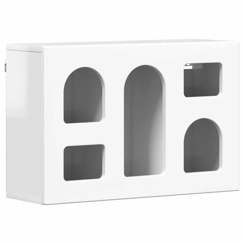 vidaXL Hanging Cabinet with Shelf High Gloss White 60 x 20 x 40 cm