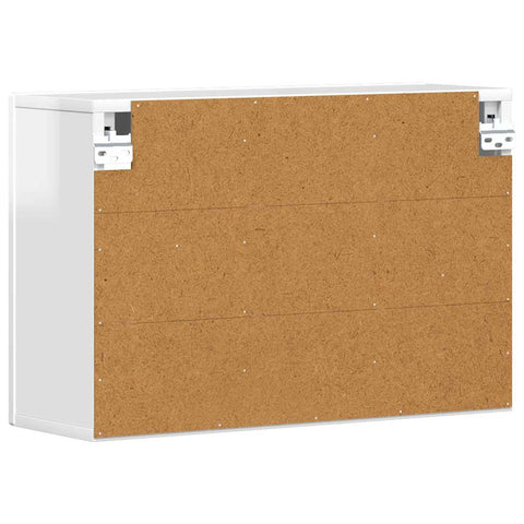 vidaXL Hanging Cabinet with Shelf High Gloss White 60 x 20 x 40 cm