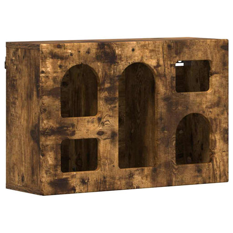vidaXL Hanging Cabinet Smoked Oak 60 x 20 x 40 cm Engineered Wood