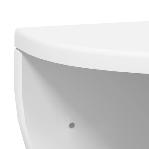 vidaXL Wall Shelf Wall-mounted White 38 x 19 x 19 cm Engineered Wood