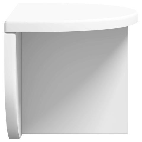 vidaXL Wall Shelf Wall-mounted White 38 x 19 x 19 cm Engineered Wood