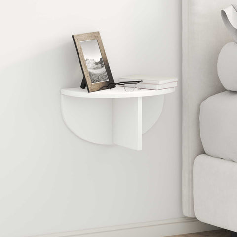 vidaXL Wall Shelf 2 pcs White 38 x 19 x 19 cm Engineered Wood