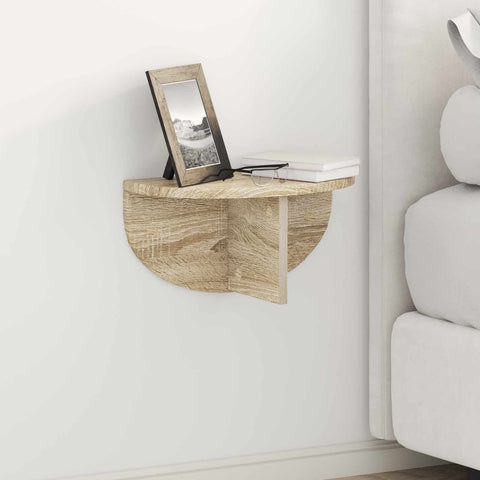 vidaXL Wall Shelf Sonoma Oak 38 x 19 x 19 cm Engineered Wood