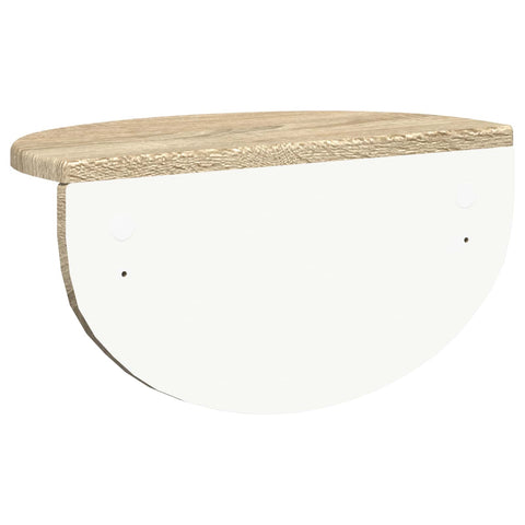 vidaXL Wall Shelf 2 pcs Sonoma Oak 38 x 19 x 19 cm Engineered Wood