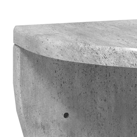 vidaXL Wall Shelf 2 pcs Concrete Grey 38 x 19 x 19 cm Engineered Wood