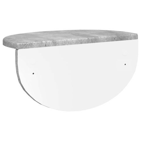 vidaXL Wall Shelf 2 pcs Concrete Grey 38 x 19 x 19 cm Engineered Wood