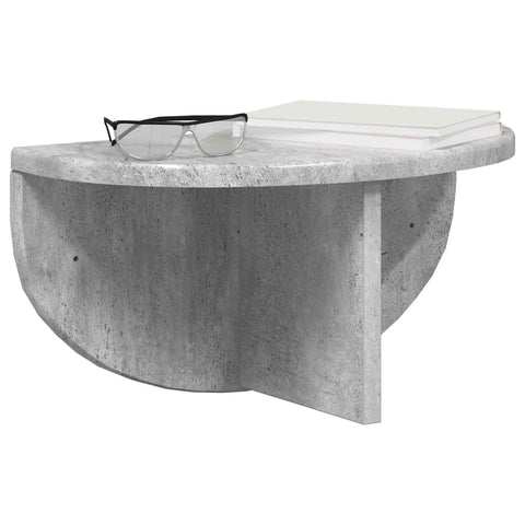 vidaXL Wall Shelf 2 pcs Concrete Grey 38 x 19 x 19 cm Engineered Wood