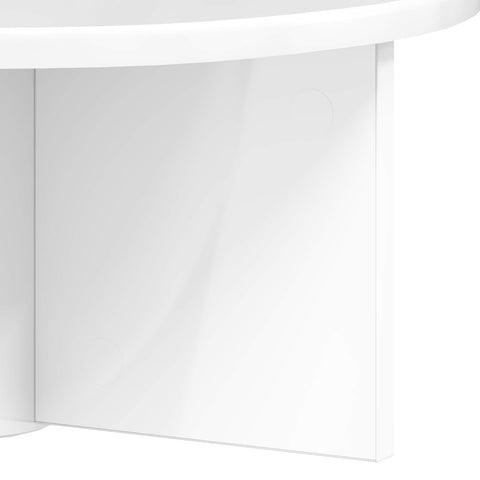 vidaXL Wall Shelf High Gloss White 38 x 19 x 19 cm Engineered Wood