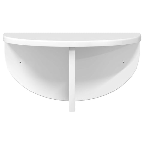 vidaXL Wall Shelf High Gloss White 38 x 19 x 19 cm Engineered Wood