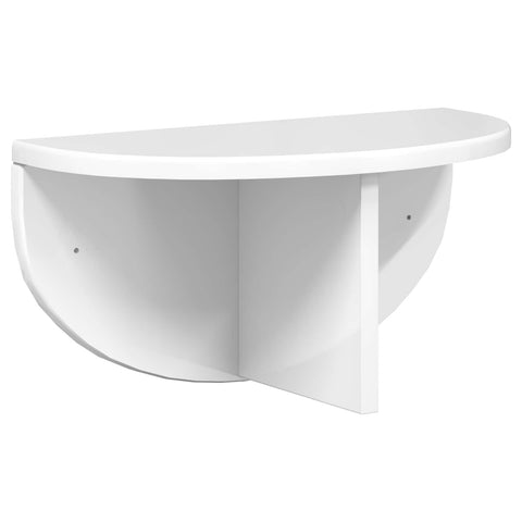 vidaXL Wall Shelf Wall-mounted 2 pcs High Gloss White 38 x 19 x 19 cm