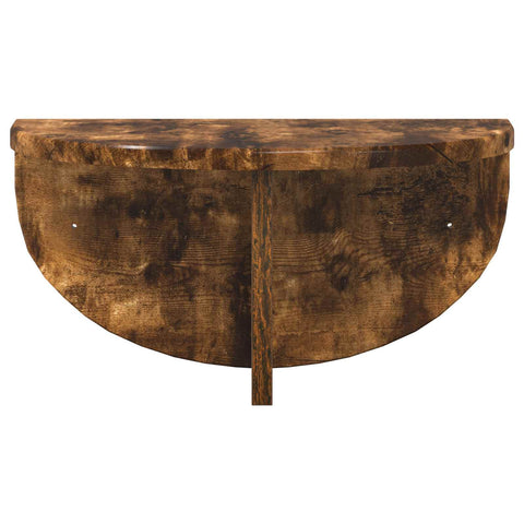 vidaXL Wall Shelf Smoked Oak 38 x 19 x 19 cm Engineered Wood