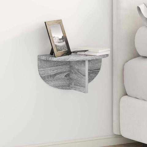 vidaXL Wall Shelf Grey Sonoma 38 x 19 x 19 cm Engineered Wood