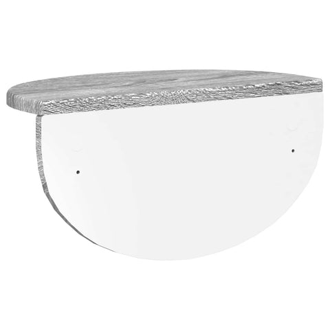 vidaXL Wall Shelf 2 pcs Grey Sonoma 38 x 19 x 19 cm Engineered Wood