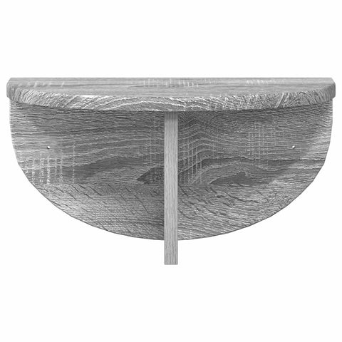vidaXL Wall Shelf 2 pcs Grey Sonoma 38 x 19 x 19 cm Engineered Wood
