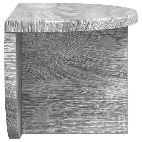 vidaXL Wall Shelf 2 pcs Grey Sonoma 38 x 19 x 19 cm Engineered Wood