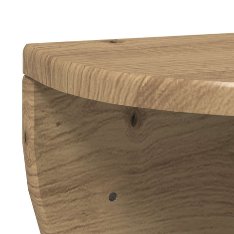 vidaXL Wall Shelf Artisan Oak 38 x 19 x 19 cm Engineered Wood